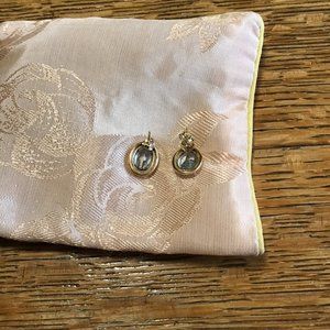 14KT Gold Aquamarine Earrings